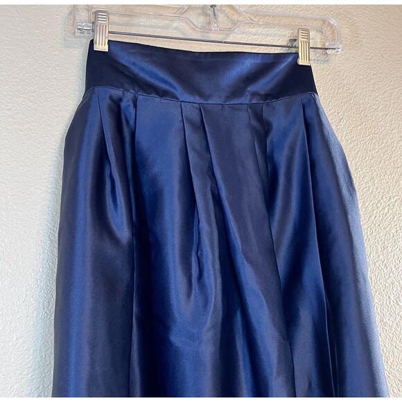 NIKKI ITALY Size 13 Maxi Skirt with Waist Tie Blue - Picture 8 of 10
